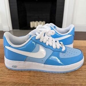 Nike Air Force 1 ‘07 LV8 Psychic Blue Patent - Mens Sizes - HV9405-400 B-Grade